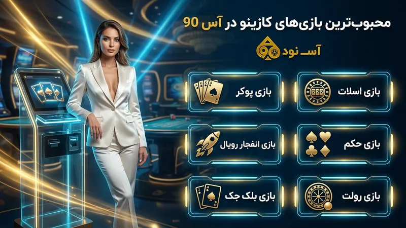 محبوب ترین بازی های کازینویی در آس 90