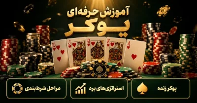 آموزش حرفه ای بازی پوکر | از رتبه بندی کارت ها تا تاکتیک های بازی