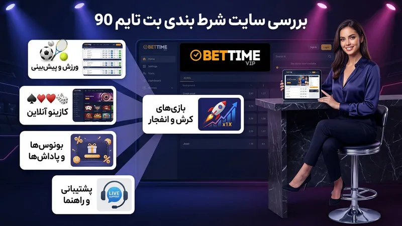 بررسی سایت شرط بندی بت تایم 90
