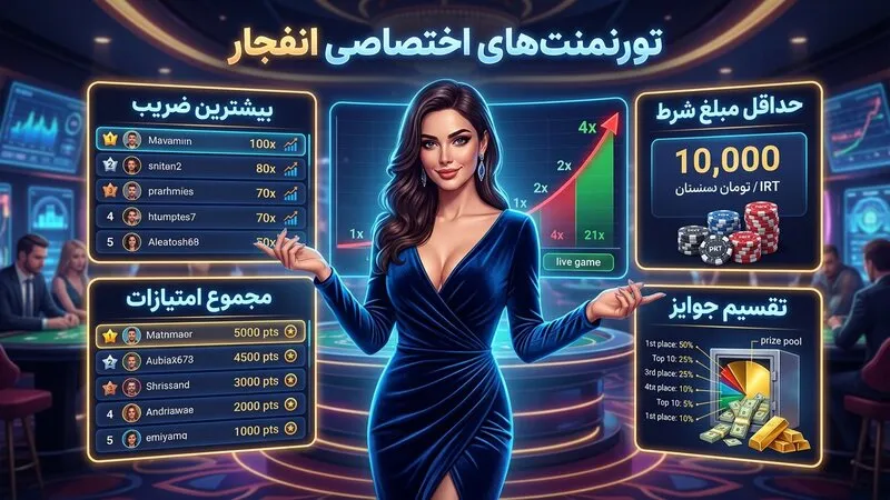 تورنمنت های اختصاصی بازی انفجار