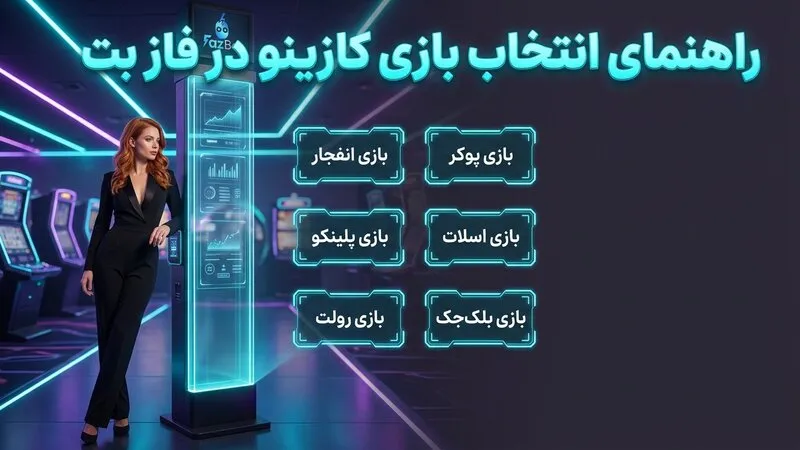 راهنمای انتخاب بازی کازینو در فاز بت