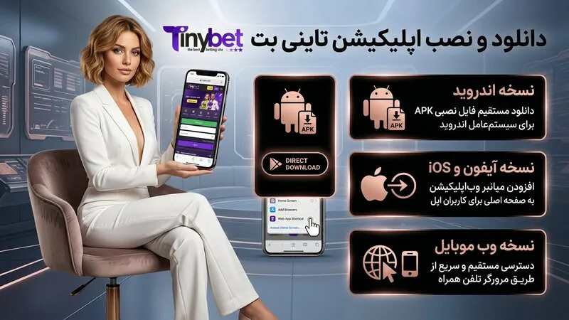دانلود و نصب اپلیکیشن تاینی بت